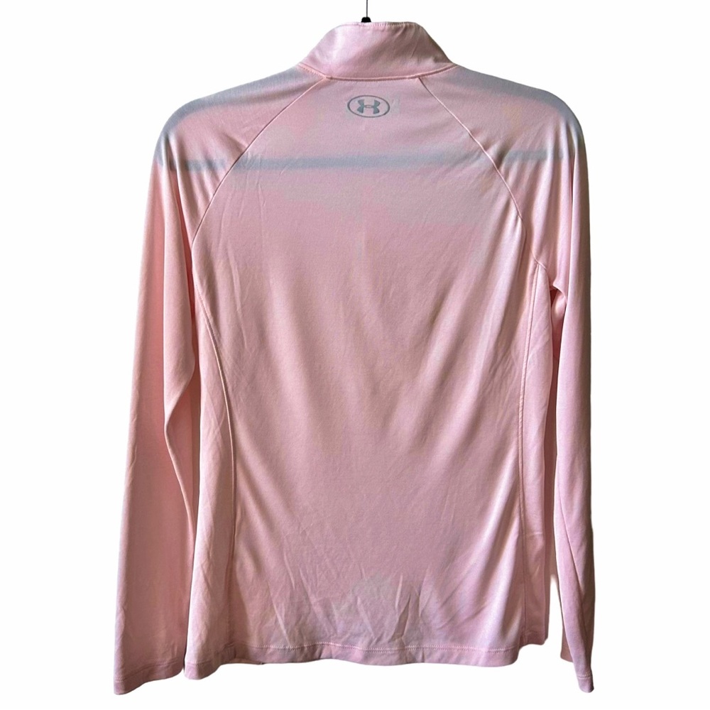 Under Armour Long-sleeve T-shirt Tech 1/2 Zip - Twist in Pink Women’s SZ Medium - Picture 4 of 7